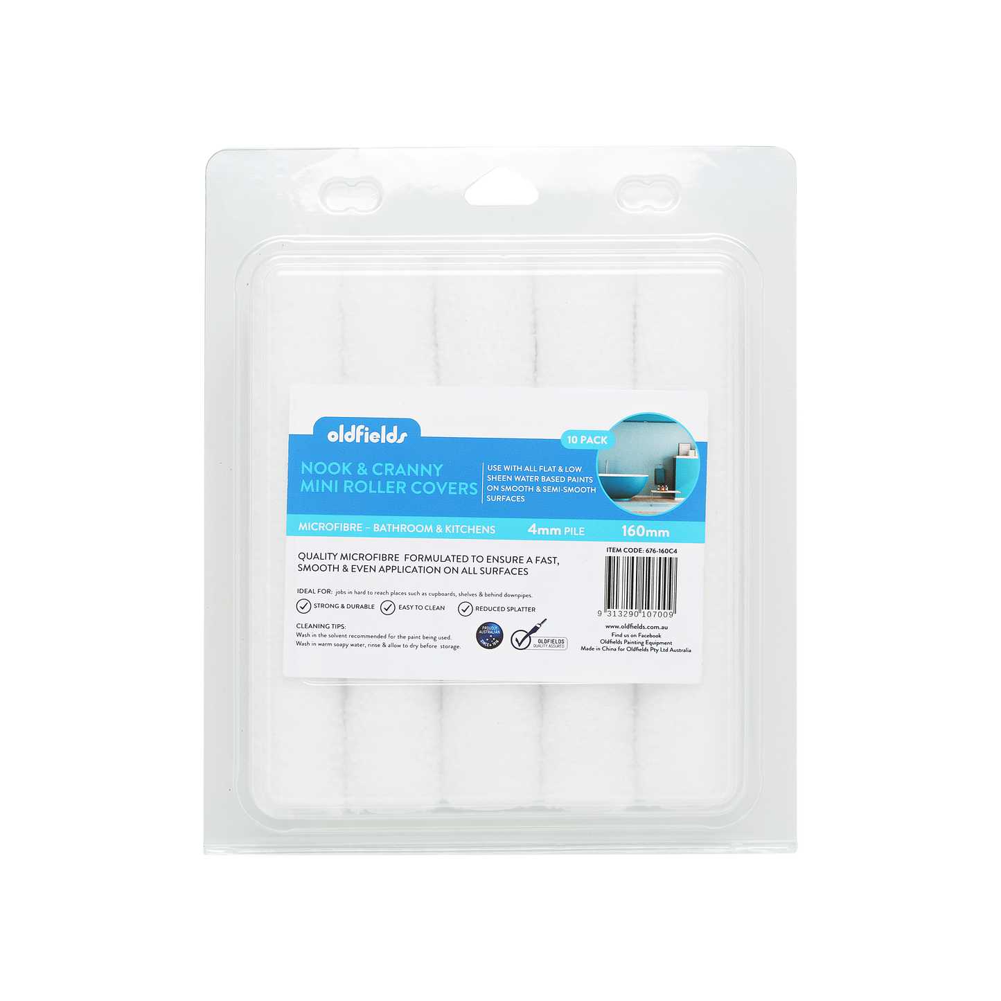 Nook & Cranny Microfiber Door & Trim Rollers (10 Pack) 6", 0.2" Nap image 0