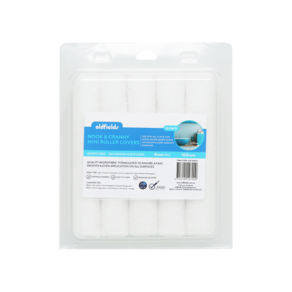 Nook & Cranny Microfiber Door & Trim Rollers (10 Pack) 6", 0.2" Nap image 1