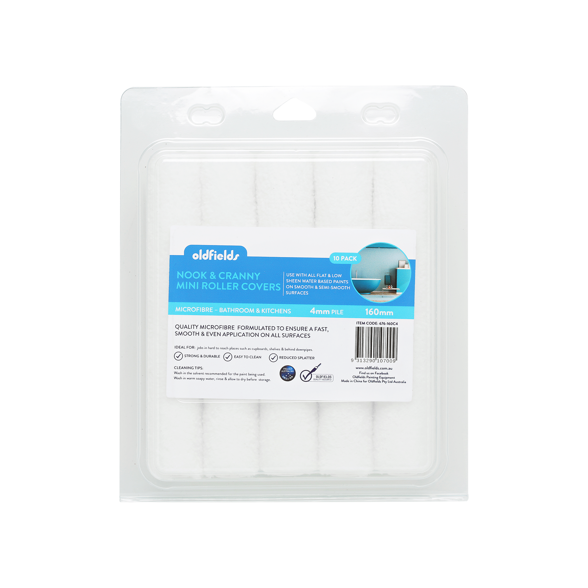 Nook & Cranny Microfiber Door & Trim Rollers (10 Pack) 6", 0.2" Nap image 0