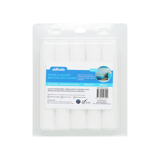 Nook & Cranny Microfiber Door & Trim Rollers (10 Pack) 6", 0.2" Nap image 0